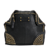 Demands Studded Clutch, &pound;310, Handbags, Black, Leather, Front view